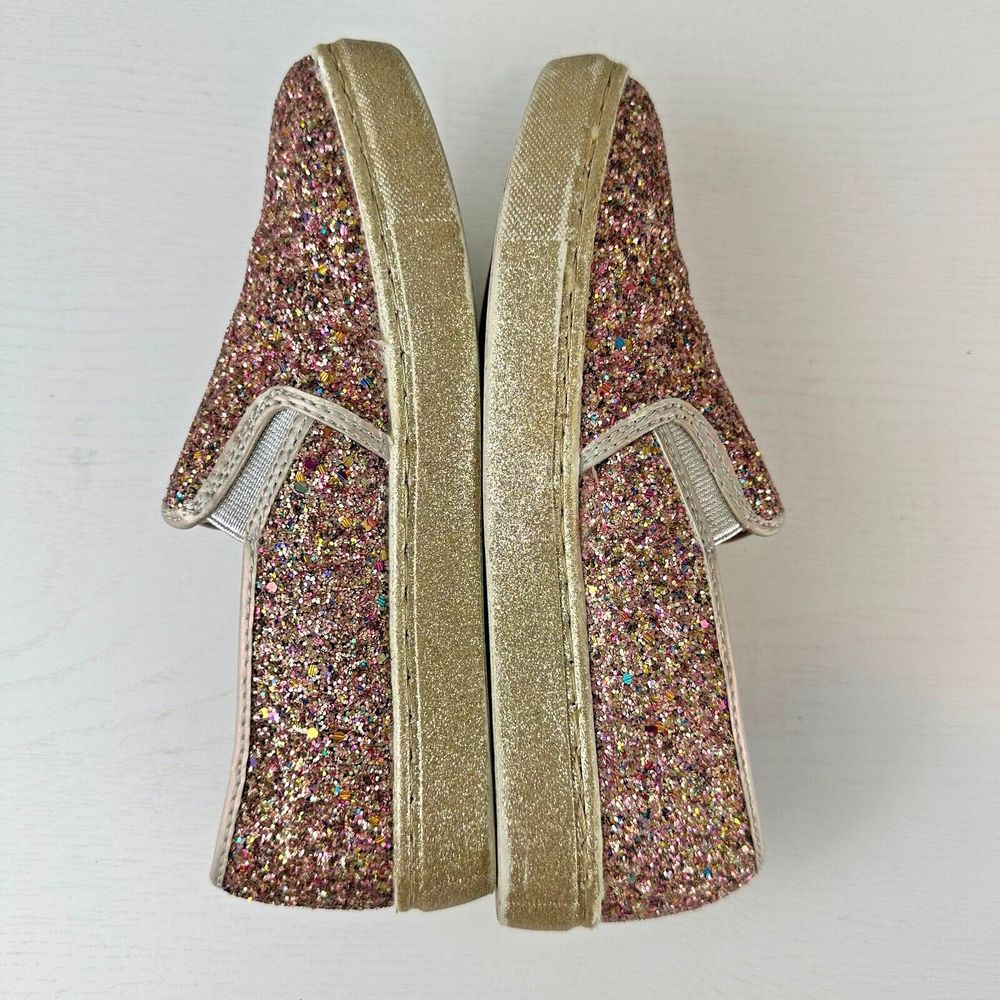 Steve Madden Glittery Kids Sneakers - Gold and Pink - Picture 6 of 8
